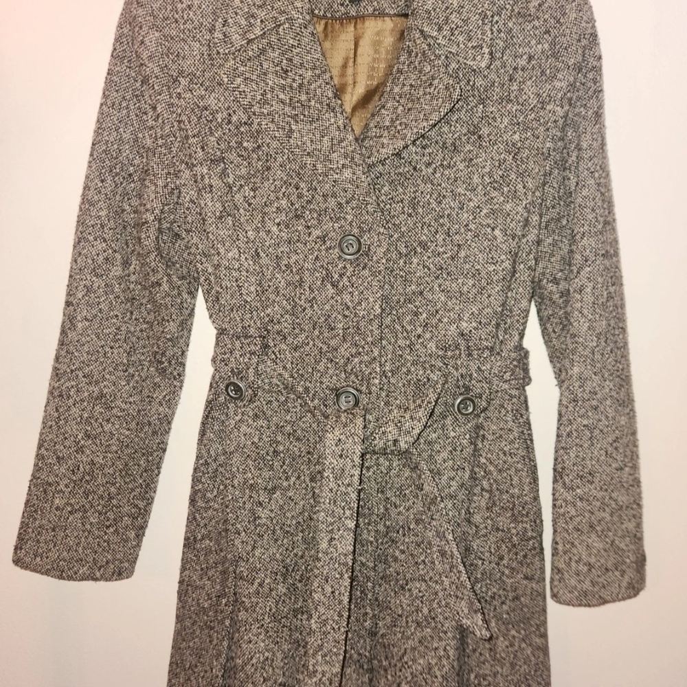 DKNY Women's Gray Brown Trench Coat